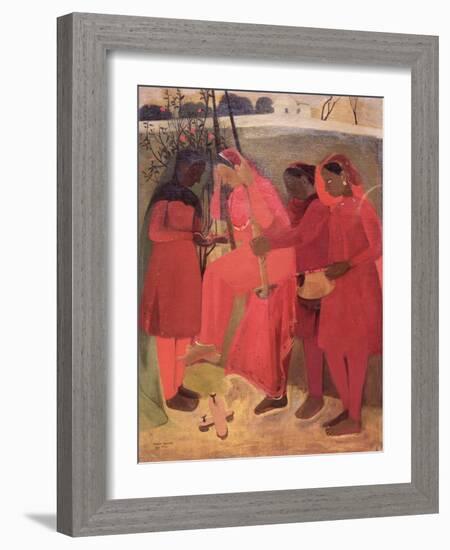 The Swing, 1940-Amrita Sher-gill-Framed Giclee Print