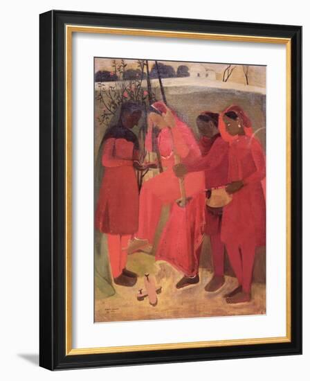 The Swing, 1940-Amrita Sher-gill-Framed Giclee Print