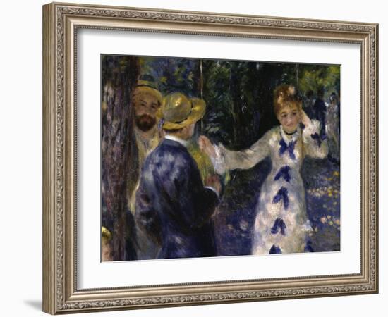 The Swing, c.1876-Pierre-Auguste Renoir-Framed Giclee Print