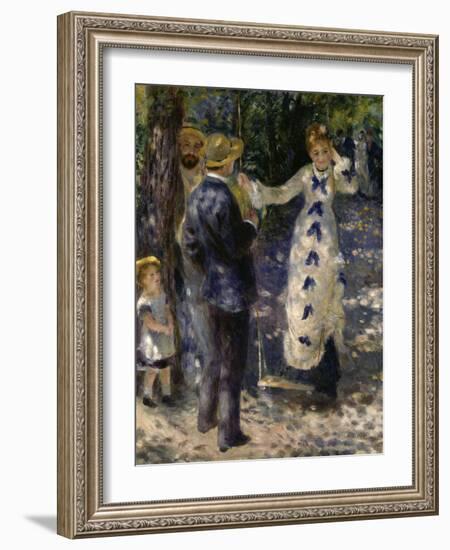 The Swing, c.1876-Pierre-Auguste Renoir-Framed Giclee Print