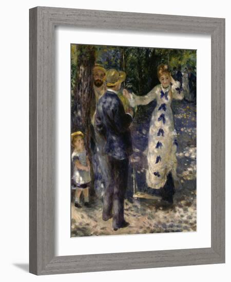 The Swing, c.1876-Pierre-Auguste Renoir-Framed Giclee Print