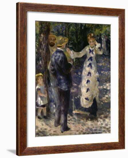 The Swing, c.1876-Pierre-Auguste Renoir-Framed Giclee Print