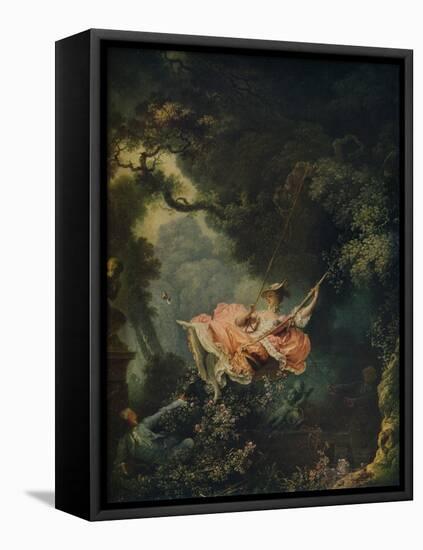 'The Swing', c1767-Jean-Honore Fragonard-Framed Premier Image Canvas