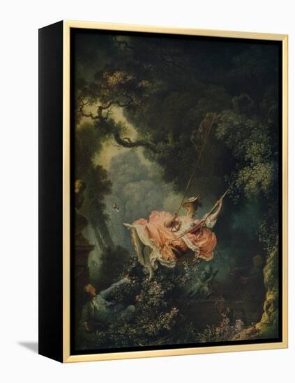 'The Swing', c1767-Jean-Honore Fragonard-Framed Premier Image Canvas