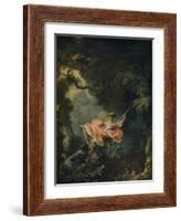 'The Swing', c1767-Jean-Honore Fragonard-Framed Giclee Print