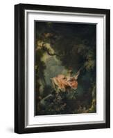 'The Swing', c1767-Jean-Honore Fragonard-Framed Giclee Print