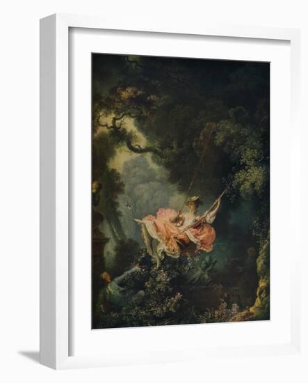 'The Swing', c1767-Jean-Honore Fragonard-Framed Giclee Print