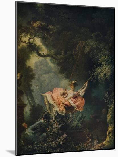 'The Swing', c1767-Jean-Honore Fragonard-Mounted Giclee Print