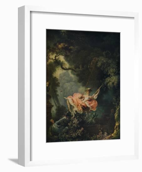 'The Swing', c1767-Jean-Honore Fragonard-Framed Premium Giclee Print