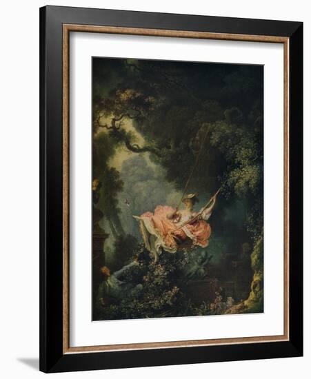 'The Swing', c1767-Jean-Honore Fragonard-Framed Premium Giclee Print