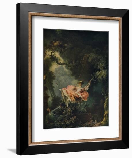 'The Swing', c1767-Jean-Honore Fragonard-Framed Giclee Print