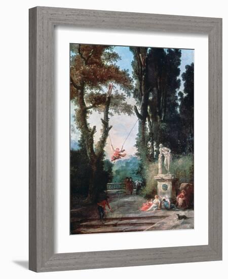 The Swing, C1777-Robert Hubert-Framed Giclee Print