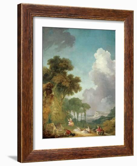 The Swing, Ca. 1765-Jean-Honoré Fragonard-Framed Giclee Print