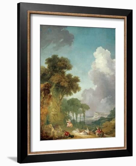 The Swing, Ca. 1765-Jean-Honoré Fragonard-Framed Giclee Print