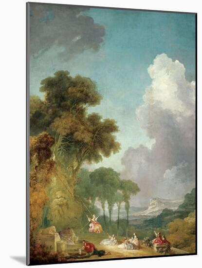 The Swing, Ca. 1765-Jean-Honoré Fragonard-Mounted Giclee Print