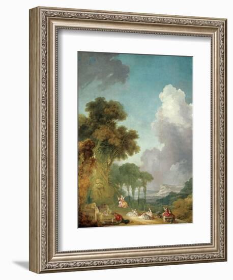 The Swing, Ca. 1765-Jean-Honoré Fragonard-Framed Giclee Print