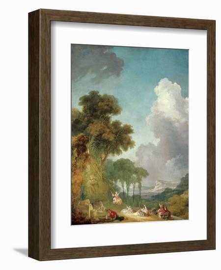 The Swing, Ca. 1765-Jean-Honoré Fragonard-Framed Giclee Print