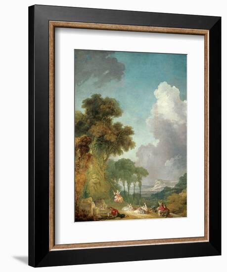 The Swing, Ca. 1765-Jean-Honoré Fragonard-Framed Giclee Print