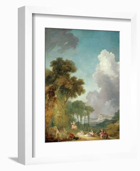 The Swing, Ca. 1765-Jean-Honoré Fragonard-Framed Giclee Print