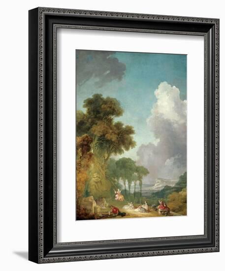 The Swing, Ca. 1765-Jean-Honoré Fragonard-Framed Giclee Print