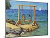 The swing,Funtana,Vrsar,Croatia-Andrew Macara-Mounted Giclee Print