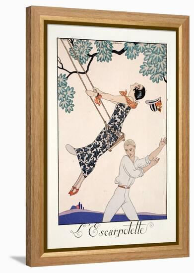 The Swing-Georges Barbier-Framed Premier Image Canvas