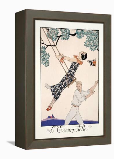 The Swing-Georges Barbier-Framed Premier Image Canvas