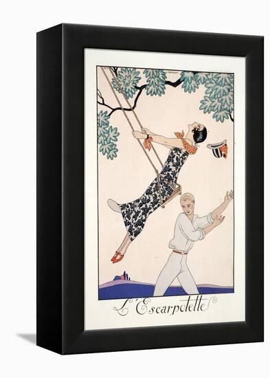 The Swing-Georges Barbier-Framed Premier Image Canvas