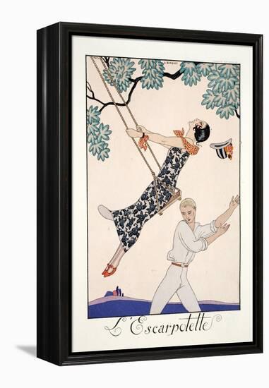 The Swing-Georges Barbier-Framed Premier Image Canvas