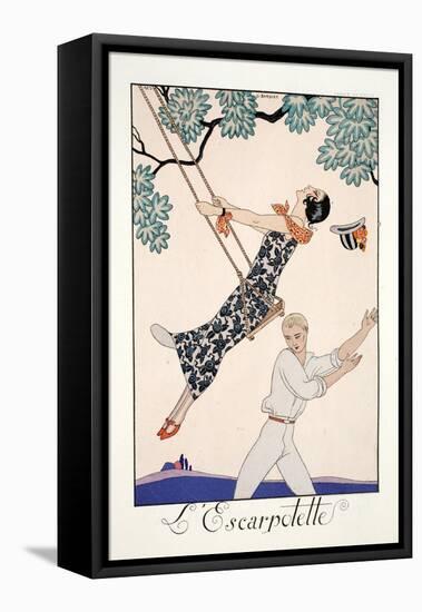 The Swing-Georges Barbier-Framed Premier Image Canvas