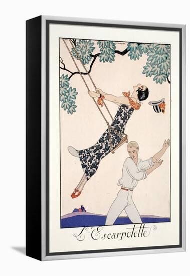 The Swing-Georges Barbier-Framed Premier Image Canvas