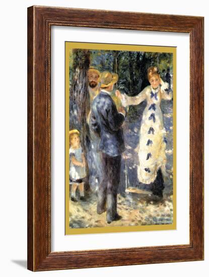 The Swing-Pierre-Auguste Renoir-Framed Art Print