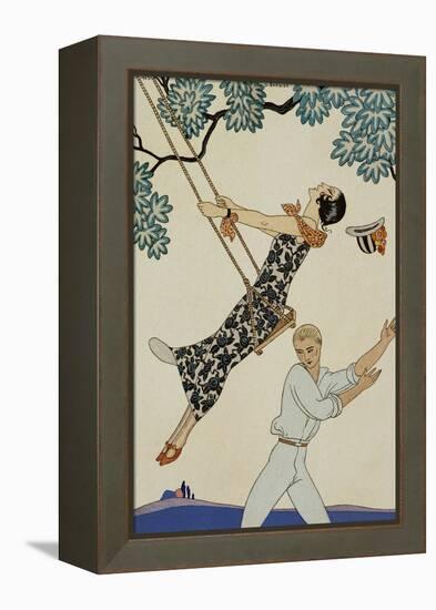 The Swing-Georges Barbier-Framed Premier Image Canvas