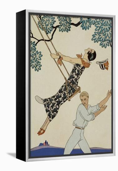 The Swing-Georges Barbier-Framed Premier Image Canvas