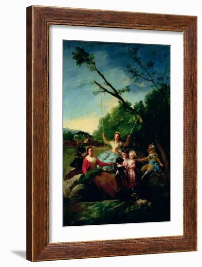 The Swing-Francisco de Goya-Framed Giclee Print