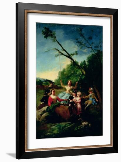 The Swing-Francisco de Goya-Framed Giclee Print