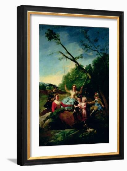 The Swing-Francisco de Goya-Framed Giclee Print