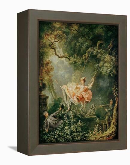 The Swing-Jean-Honoré Fragonard-Framed Premier Image Canvas