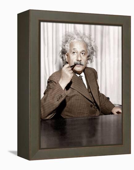 The Swiss Theoretical Physicist of German Origin A-null-Framed Stretched Canvas