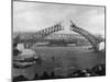 The Sydney Harbour Bridge During Construction in Sydney, New South Wales, Australia-null-Mounted Photographic Print