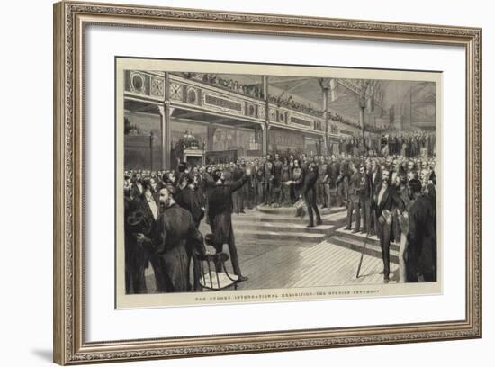 The Sydney International Exhibition, the Opening Ceremony-null-Framed Giclee Print