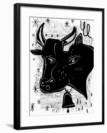 The Symbolic Image of a Cow-Dmitriip-Framed Art Print