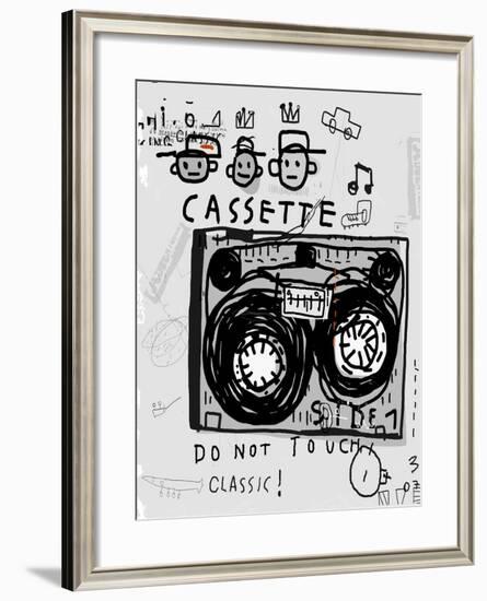 The Symbolic Image of an Old Audio Cassette-Dmitriip-Framed Art Print