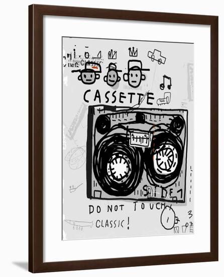 The Symbolic Image of an Old Audio Cassette-Dmitriip-Framed Art Print
