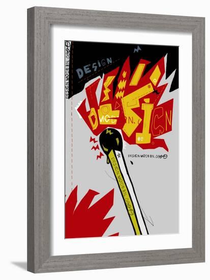 The Symbolic Image of Matches on Which There is a Flame-Dmitriip-Framed Art Print