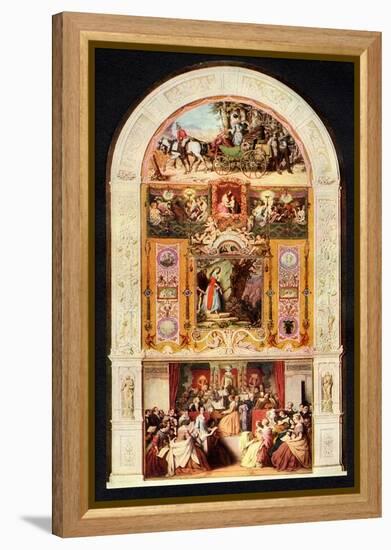 The Symphony 1852 painting-Moritz Ludwig von Schwind-Framed Premier Image Canvas