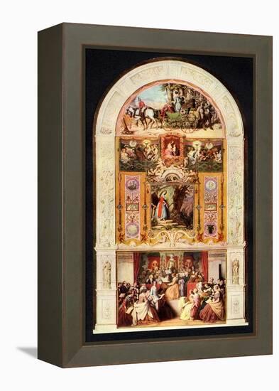 The Symphony 1852 painting-Moritz Ludwig von Schwind-Framed Premier Image Canvas