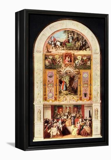 The Symphony 1852 painting-Moritz Ludwig von Schwind-Framed Premier Image Canvas