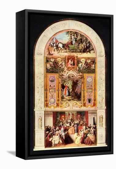 The Symphony 1852 painting-Moritz Ludwig von Schwind-Framed Premier Image Canvas