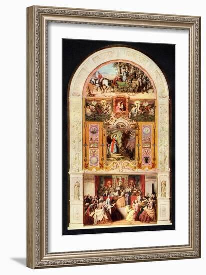 The Symphony 1852 painting-Moritz Ludwig von Schwind-Framed Giclee Print